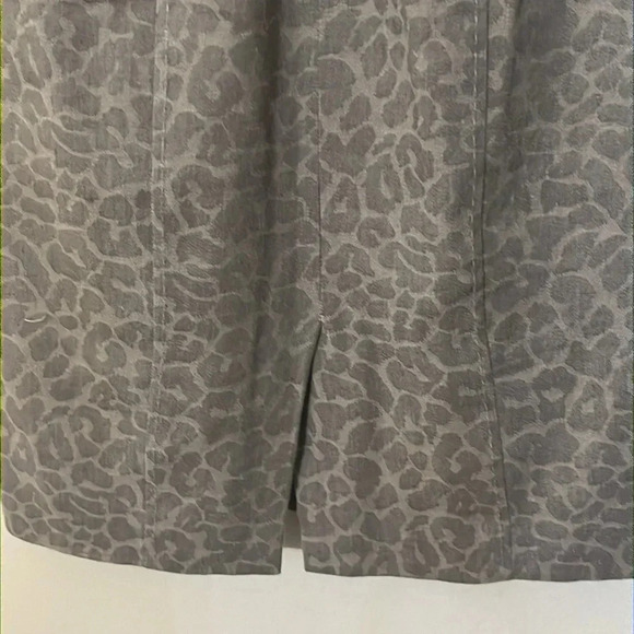 Rebecca Taylor | Fitted Retro style silk/linen blend dress Womens size 2 leopard - Picture 8 of 13